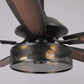 Parrot Uncle 52" Emmie Industrial Downrod Mount Reversible Ceiling Fan with Lighting and Remote Control