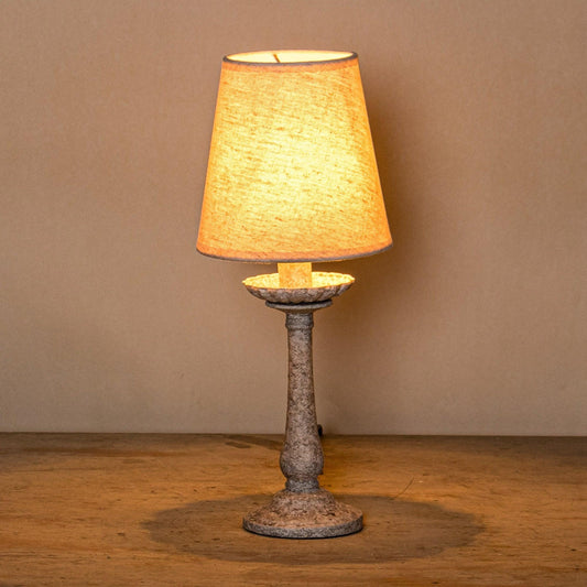 1-Light Rustic Fabric Table Lamp LED