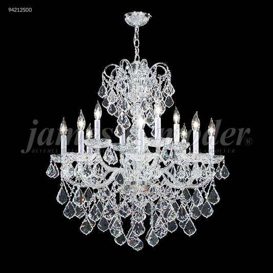 James R. Moder Lighting Vienna 12 Glass Light Chandelier
