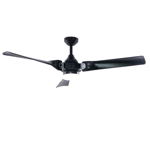 Austin 52 inch LED Ceiling Fan Black with Chrome
